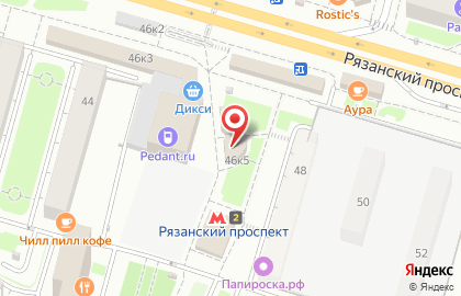 Магазин цветов на Рязанском проспекте, 46 к3 на карте