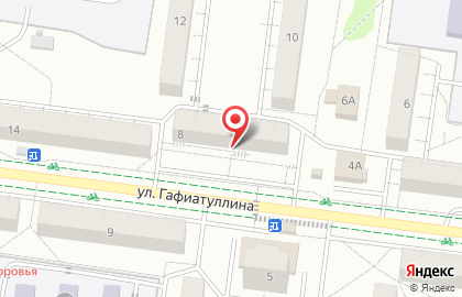 Супермаркет Магнит на улице Гафиатуллина на карте