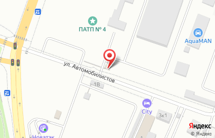 Продовольственный магазин на улице Автомобилистов на карте