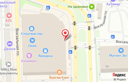 Торговый дом Askona на Вокзальной площади на карте