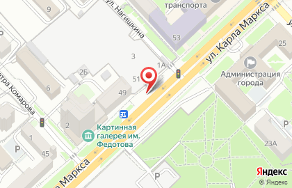 Киоск по продаже печатной продукции Союзпечать на улице Карла Маркса, 51/1 киоск на карте