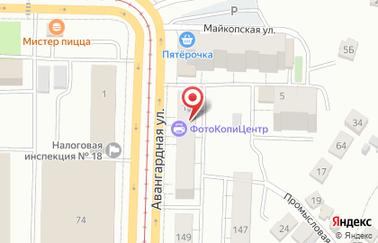 Юдекс на карте