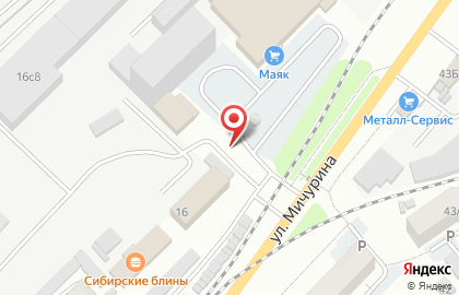Киоск по продаже фастфудной продукции в переулке Мичурина на карте
