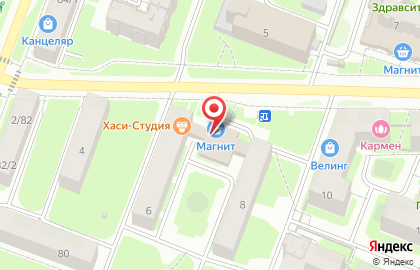 Супермаркет Магнит на Московской улице на карте