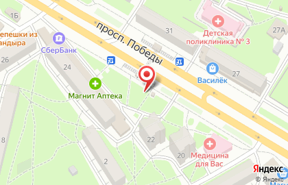 Киоск Ледяной дом на проспекте Победы, 24 киоск на карте