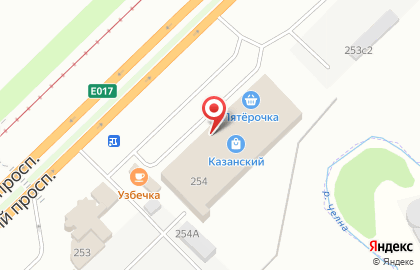 Дискаунтер Пятёрочка на Казанском проспекте на карте