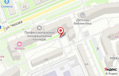Сударушка на улице Чехова на карте