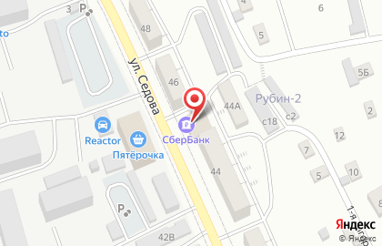 Банк СберБанк на улице Седова на карте