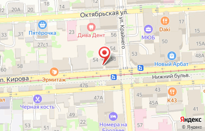 Мастерская по изготовлению ключей и заточке ножей и заточке ножей на проспекте Кирова на карте