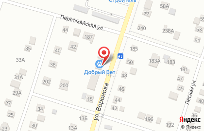 Продуктовый магазин Жемчужина на улице Воронова на карте