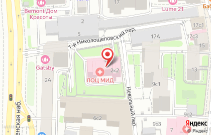 Лечебно-диагностический центр Поликлиника МИД России на карте