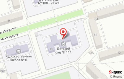 Детский сад Аленький цветочек №114 на карте