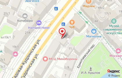 Петров-Тур на Садовой-Кудринской улице на карте
