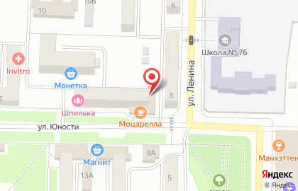 Торгово-сервисная компания Спектр на улице Юности на карте