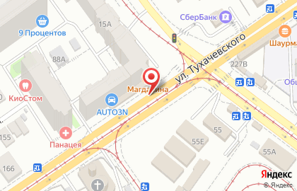 Компания по остеклению балконов и лоджий Окна на Киевской улице на карте
