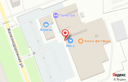 Мебельный салон Диван Диванов на Железнодорожной улице на карте
