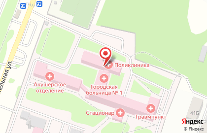 Городская больница №1 в Барнауле на карте