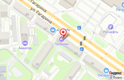 Отель Палермо в Советском районе на карте
