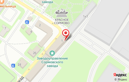 Банкомат Волго-Вятский банк Сбербанка России в Сормовском районе на карте