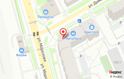 Служба доставки Love & Sushi на улице Морозова на карте