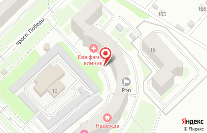 Салон красоты Комильфо на проспекте Победы на карте