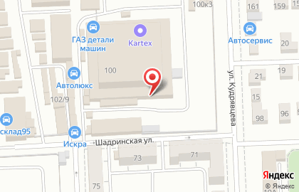 Автосервис АвтоГАЗ в Калининском районе на карте