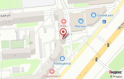 Волшебная ночь на Усть-Курдюмской улице на карте