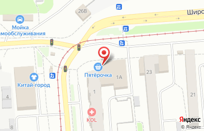 Супермаркет Магнат на площади Карла Маркса на карте