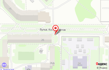 Новый квартал на бульваре Космонавтов на карте