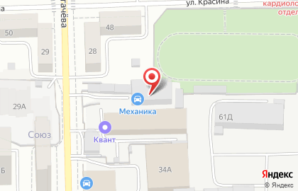 Автосервис Механика на улице Пугачёва, 30 на карте