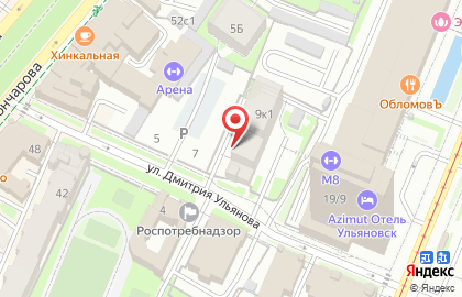 Виктория на улице Дмитрия Ульянова на карте