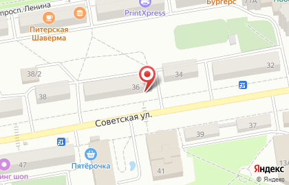 Салон Оптика Хакасии на Советской улице на карте