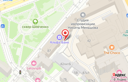Абсолют в Петроградском районе на карте
