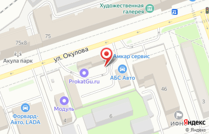 Магазин автотоваров Автомикс в Дзержинском районе на карте