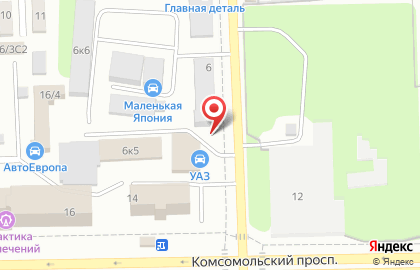 Кафе-столовая Как Дома в Курчатовском районе на карте