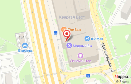 Кафе-пекарня Cinnabon на Мичуринском проспекте на карте