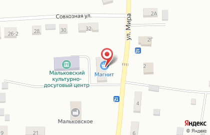 Супермаркет Магнит на улице Мира на карте
