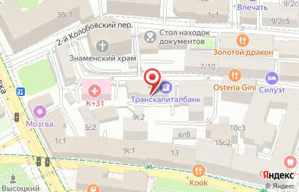 Транскапиталбанк акб ЗАО Дополнительный Офис Петровский на карте