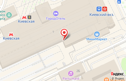 Служба экспресс-доставки DHL на площади Киевского Вокзала на карте