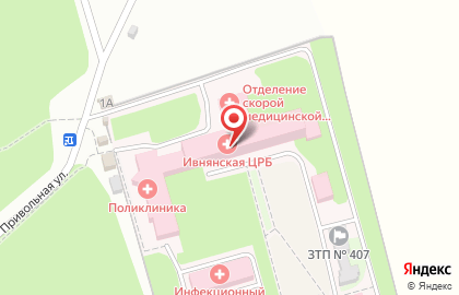 Ивнянская центральная районная больница на карте