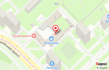 ДЮСШ, Красногвардейский район на Полюстровском проспекте на карте