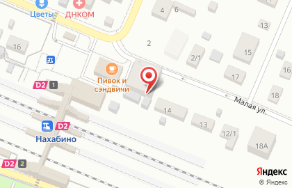 Градиент на Железнодорожной улице на карте