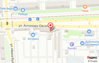 Сервисная компания Самара-Сервис на улице Антонова-Овсеенко на карте