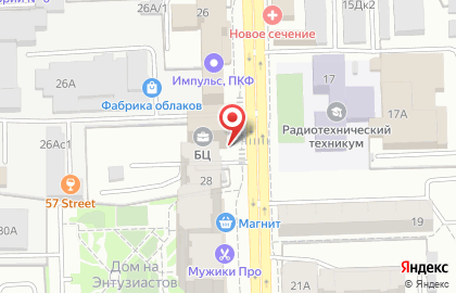 Кафе-пироговая Пироговая Светланы Вишняковой на улице Энтузиастов на карте