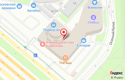 Центр рентгенодиагностики Пикассо на метро Крылатское на карте