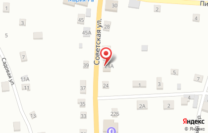 Хозяйственный магазин на Советской улице на карте