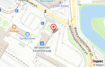 Закусочная на Железнодорожной улице на карте