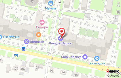 Гостиница Лондон-Париж в Пензе на карте
