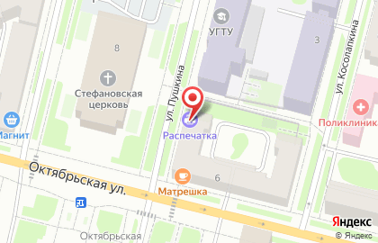 Современные технологии на Октябрьской улице на карте