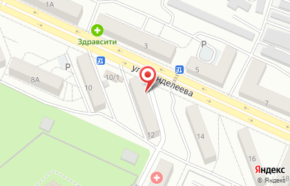 Парикмахерская Мираж в Левобережном районе на карте